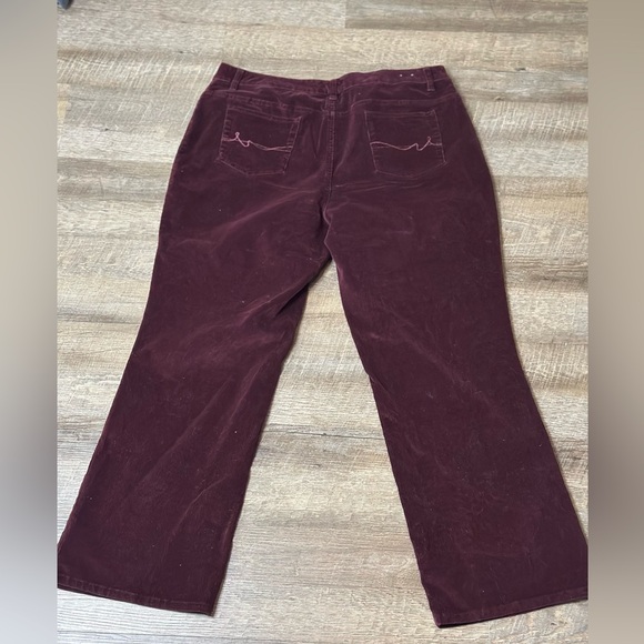 Burgundy Corduroy Pants - Picture 3 of 5